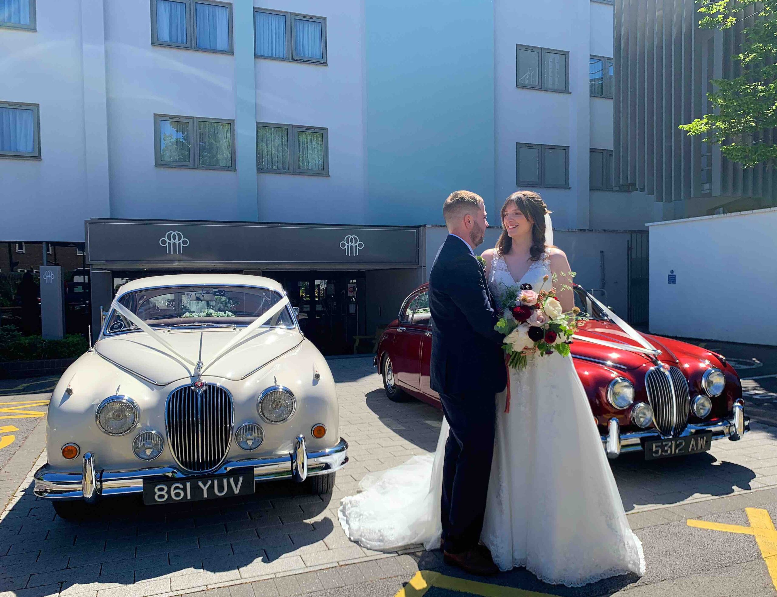 classic wedding party cars Cheshire